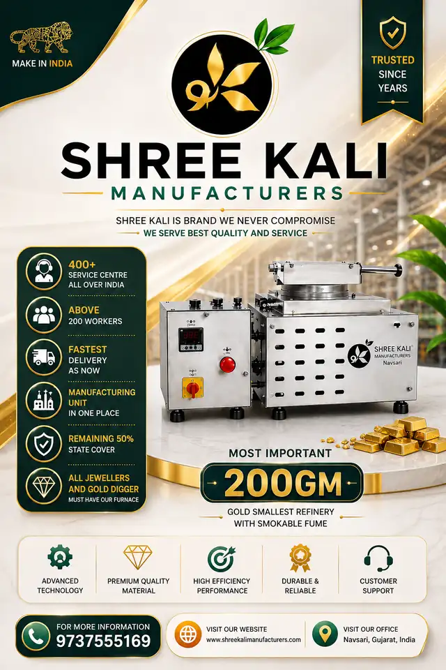 Premium Shree Kali Manufacturers gold melting furnace poster