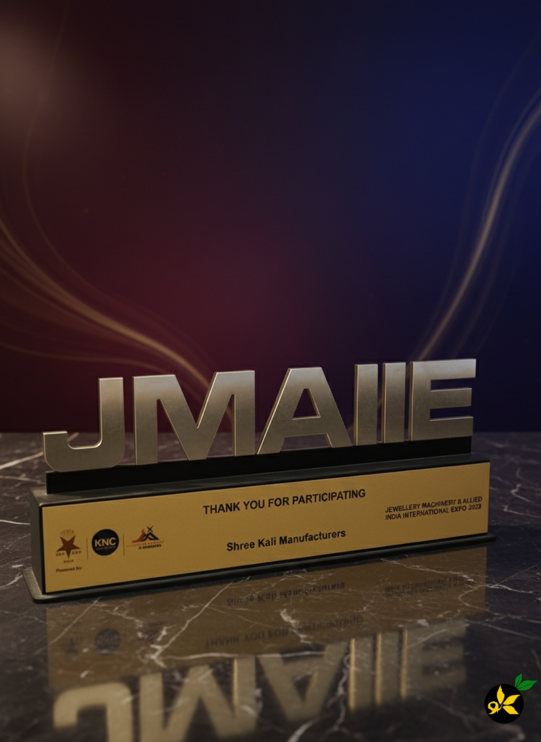 JMAIIE expo participation award for Shree Kali Manufacturers