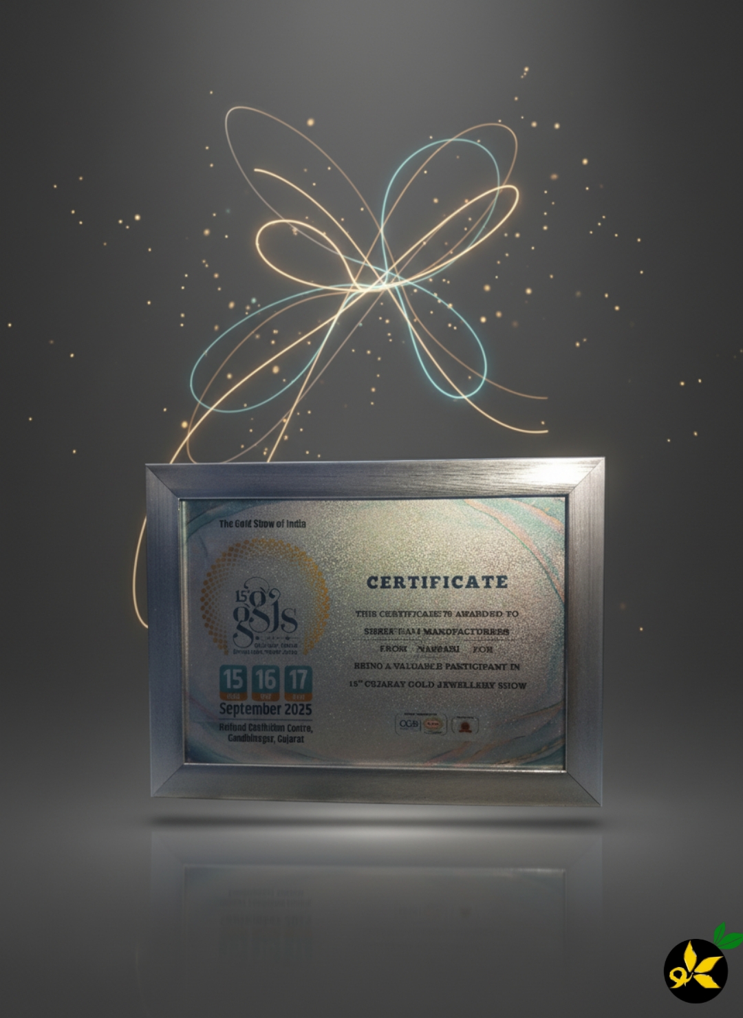 GJGS 2025 certificate for Shree Kali Manufacturers